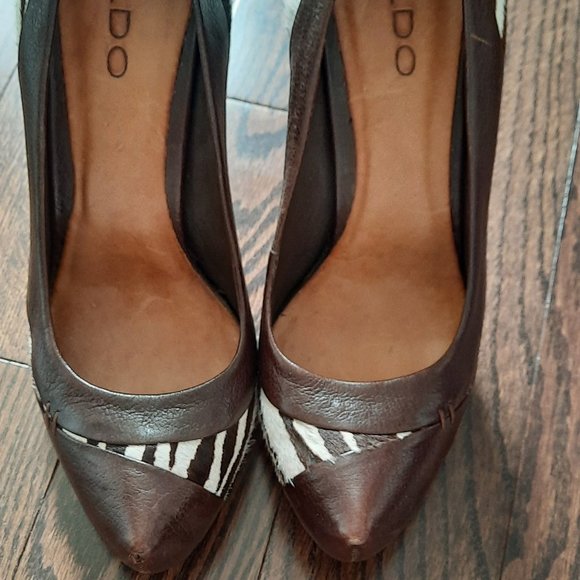 Aldo leather heels - Size 8 - Picture 3 of 5